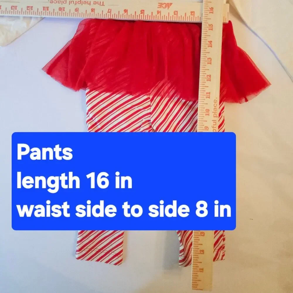 Carter's 12M Christmas Candy Cane Tutu Outfit NEW